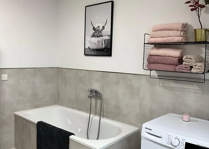 148qm Apartment, Naehe Duesseldorf, 4 Schlafzimmer, Privater Parkplatz Lejlighed Duisburg